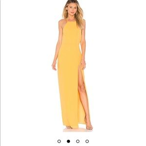 Used Lovers + Friends Sheyla Gown in Golden Rod